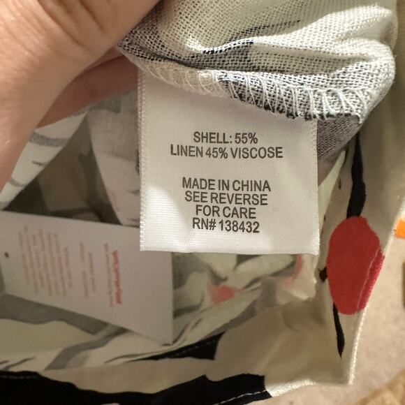 0 ModCloth Black Floral Linen Pencil Skirt NWT - Picture 5 of 5